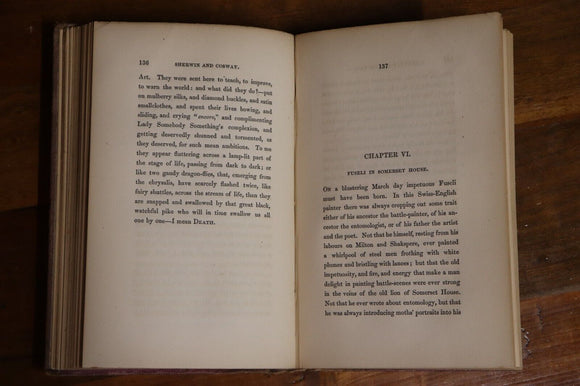 1861 British Artists From Hogarth To Turner by Walter Thornbury Antique Art Book