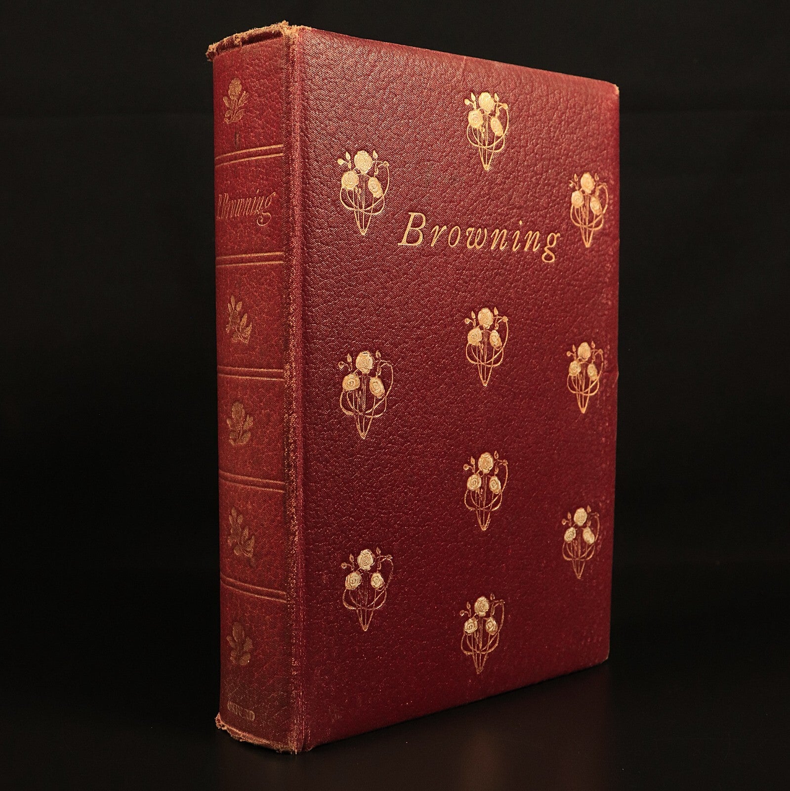 1907 Poems Of Robert Browning Antique British Poetry Book Oxford Edition