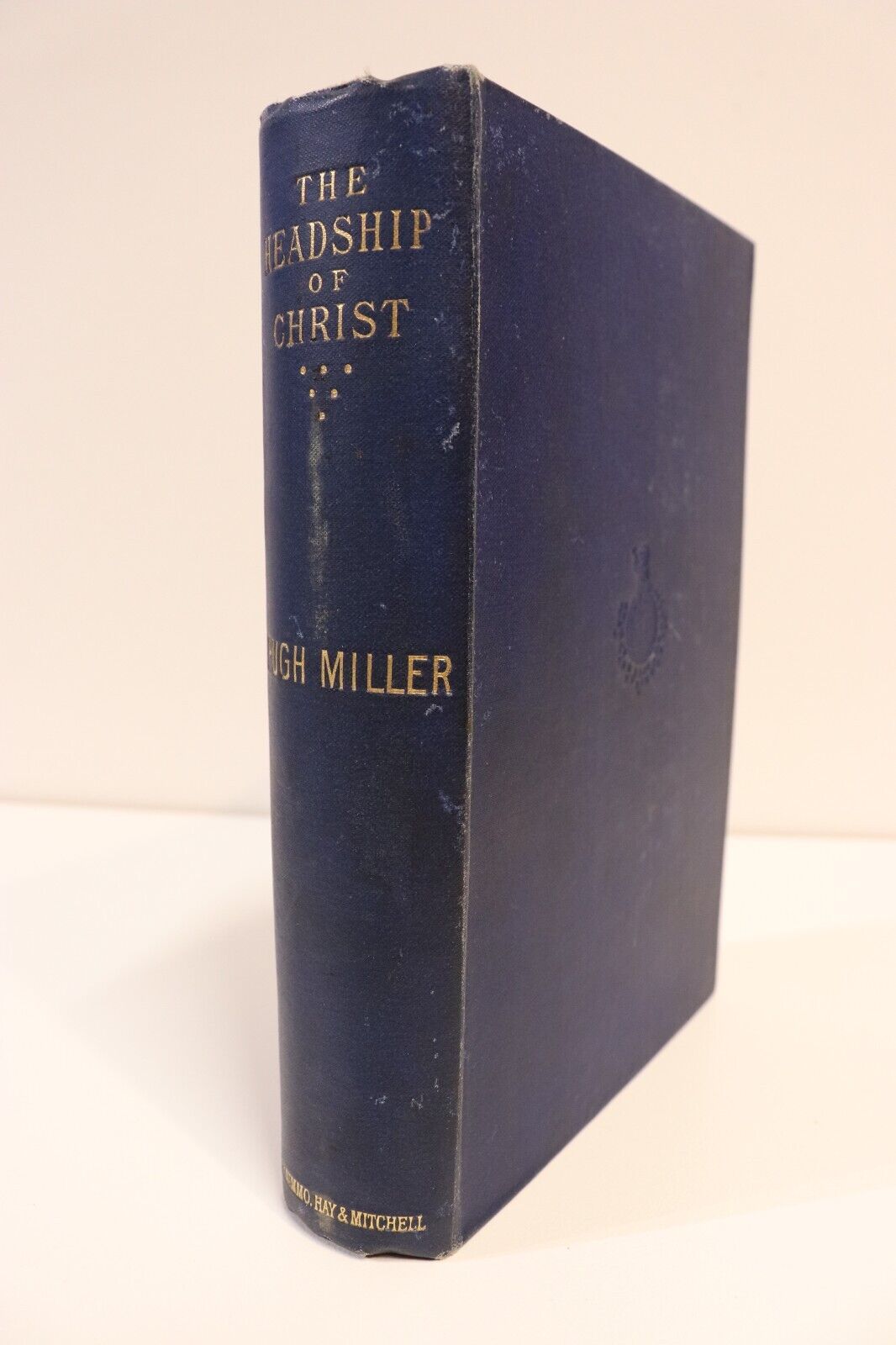 1889 The Headship Of Christ by Hugh Miller Antique British Theology Book