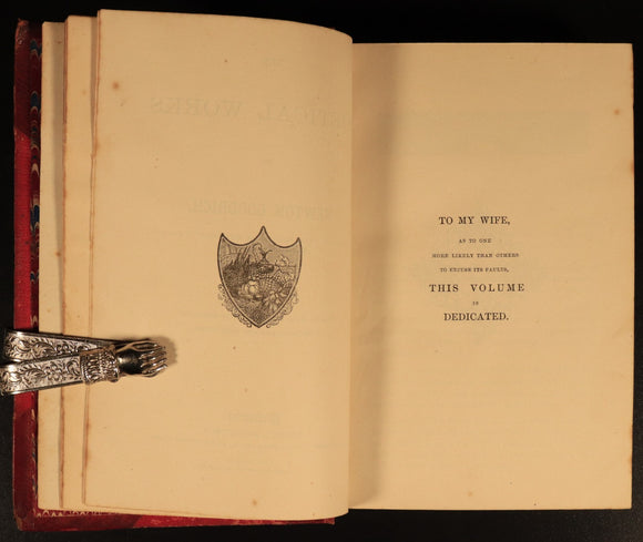 1873 Poetical Works Of Newton Goodrich Antiquarian Australian Poetry Book