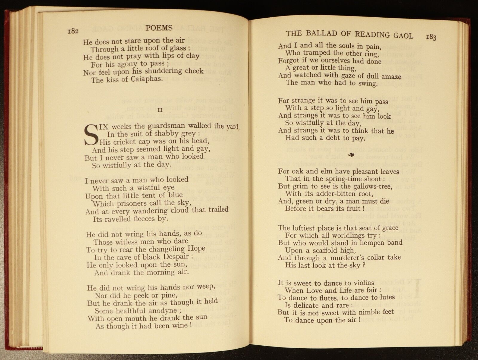 c1920 Poems & Essays Of Oscar Wilde by D. Nachshen Antique British Poetry Book