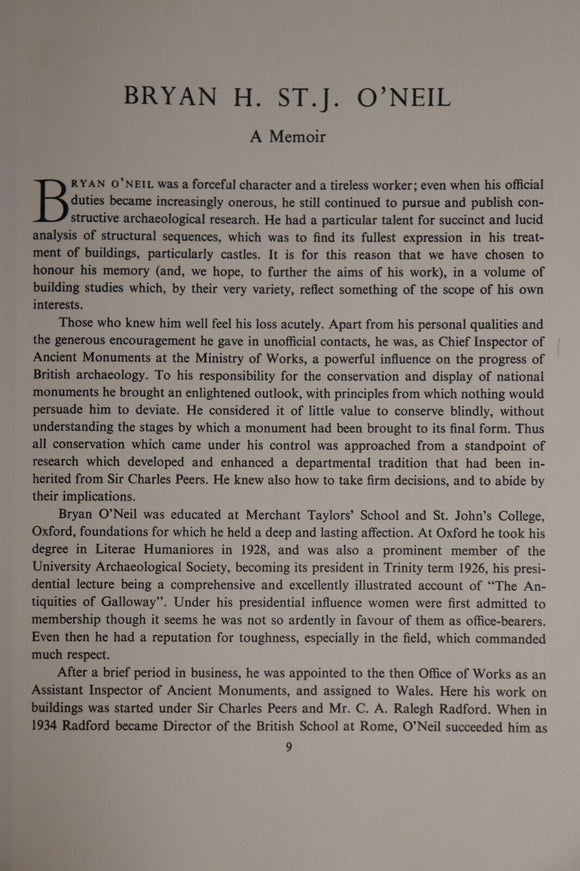 1961 Studies In Building History by E.M. Jope Architecture Reference Book