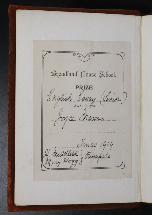 c1905 5vol Suede Classic Literature Poetry Book Collection Shelley Burns Wilcox