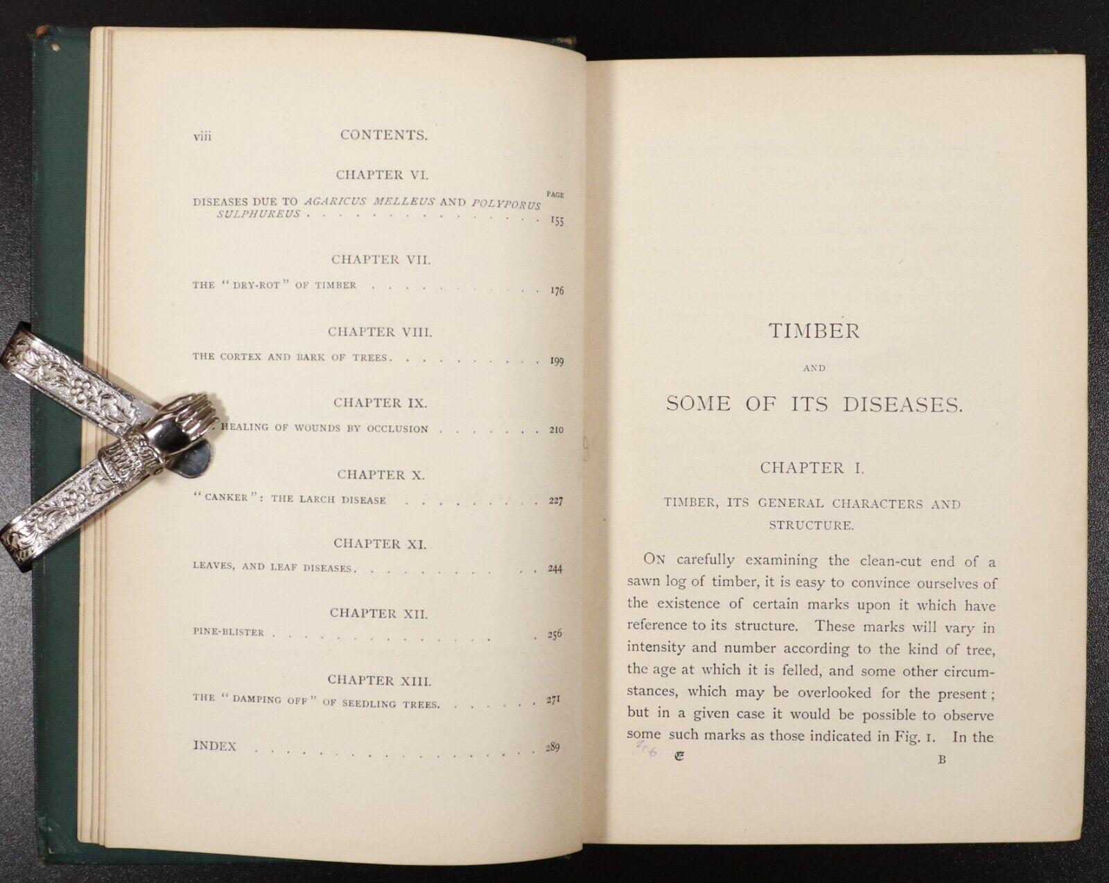 1889 Timber & Some Of Its Diseases Antique Reference Book by H. Marshall Ward