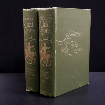 1886 2vol Rural Rides During The Years 1821 to 1832 Antiquarian History Book Set