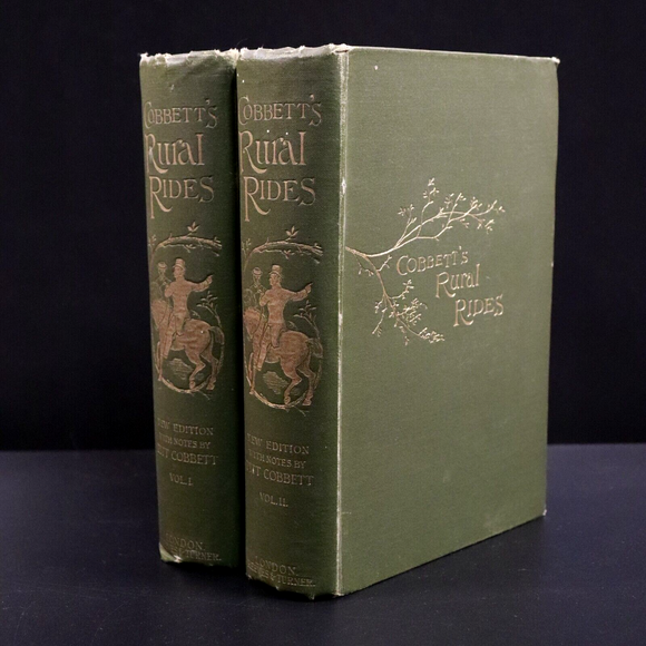 1886 2vol Rural Rides During The Years 1821 to 1832 Antiquarian History Book Set