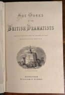 1870 The Works Of The British Dramatists Antique British History Book-3