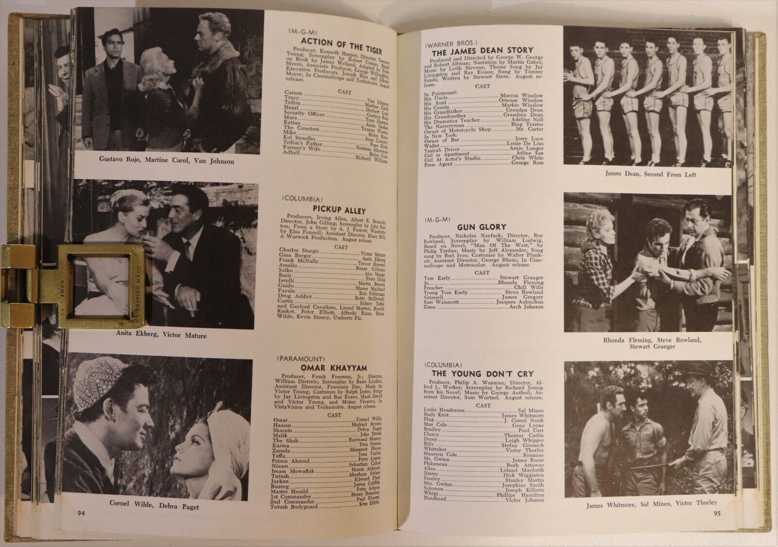 1958 Daniel Blum's Screen World Vintage Film & Cinema History Book