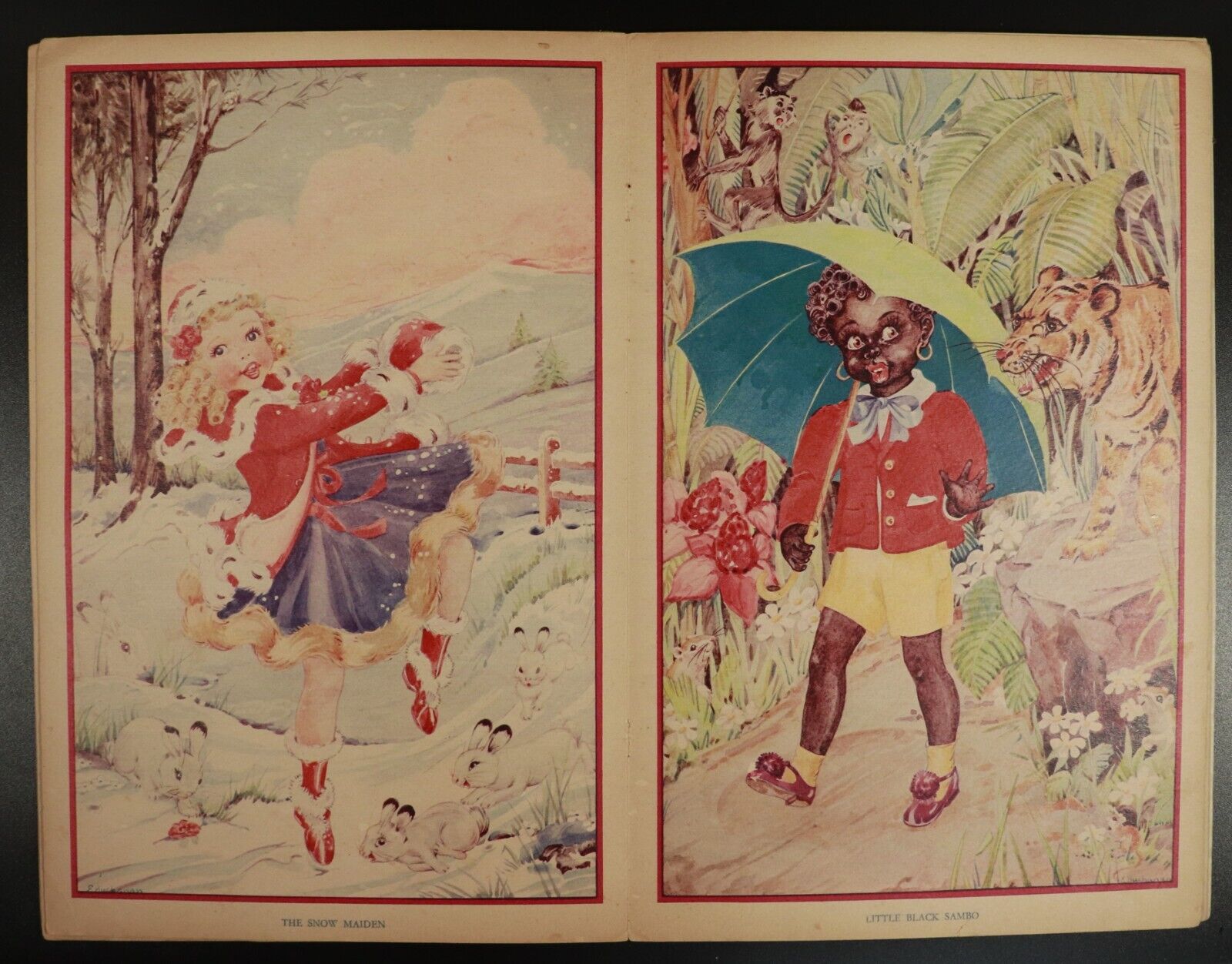 c1946 Once Upon A Time Book Of Old Time Fairy Tales Antique Childrens Book