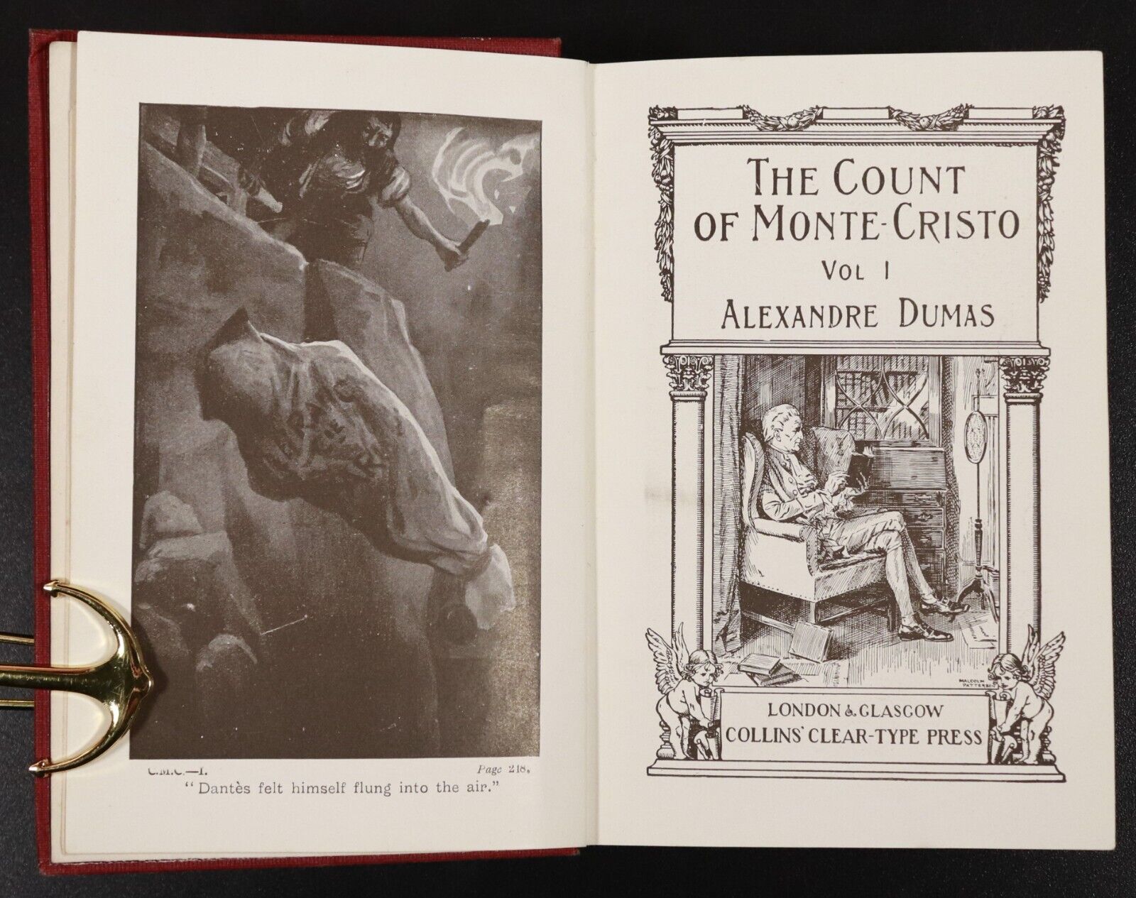 c1920 2vol The Count Of Monte-Cristo by Alexandre Dumas Antique Book Set - 0