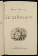 1887 The Works Of The British Dramatists Antique British History Book-3