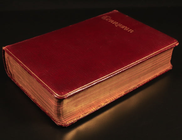 Poems Of Tennyson Oxford Edition 1904 Antique British Poetry Book Gilt Edged