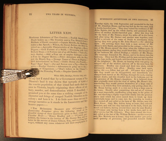 1855 Land Labour & Gold by W. Howitt Antiquarian Australian History Books 2vol