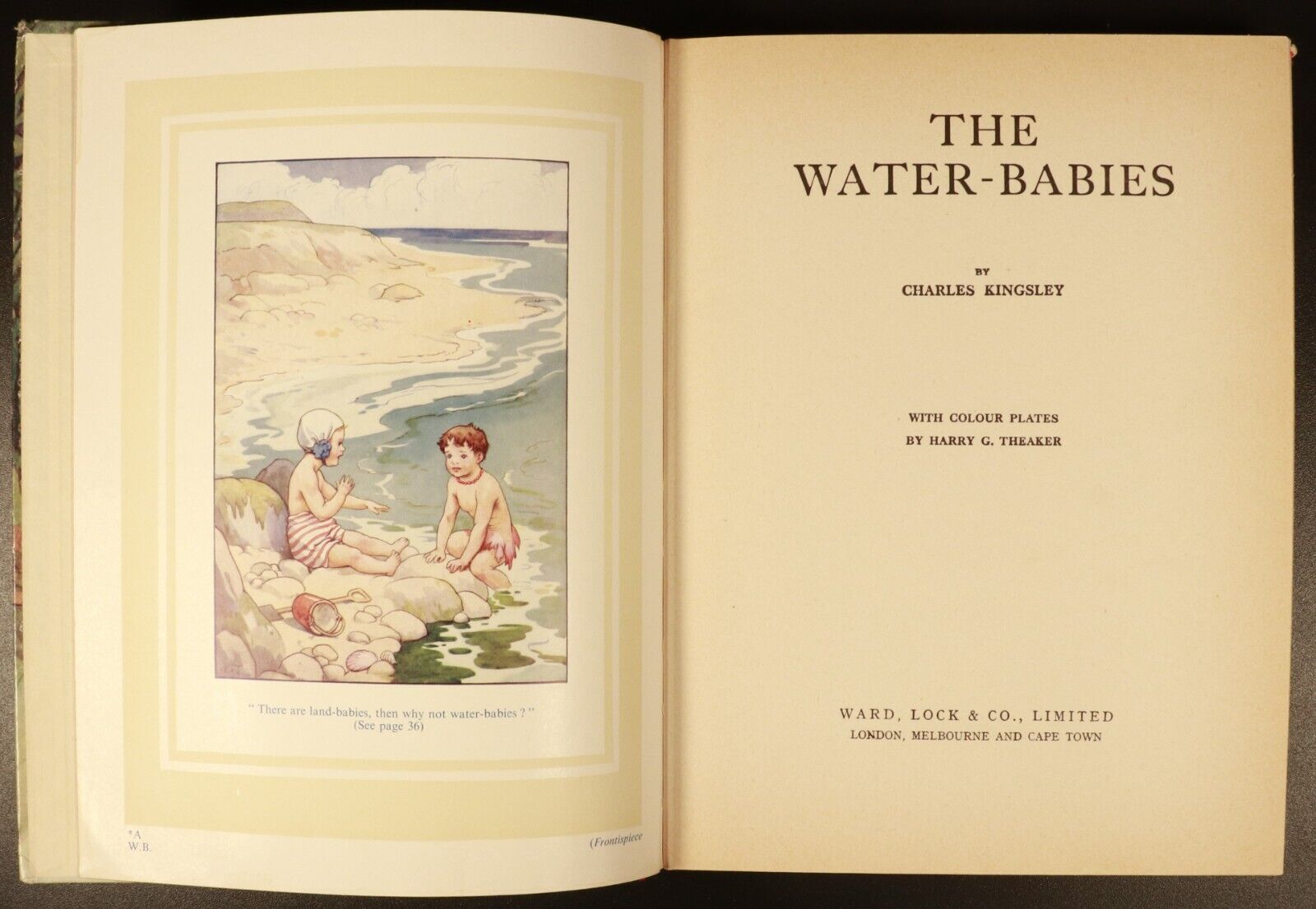 c1950 The Water Babies by Charles Kingsley Vintage Children's Book H.G. Theaker