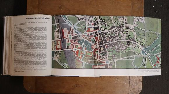 1948 Oxford Replanned by Thomas Sharp Town Planning Post WW2 History Book