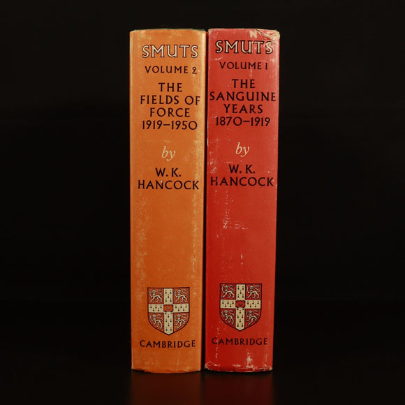 1962 2vol Smuts by W.K. Hancock British & South African History Book Set 1st Ed