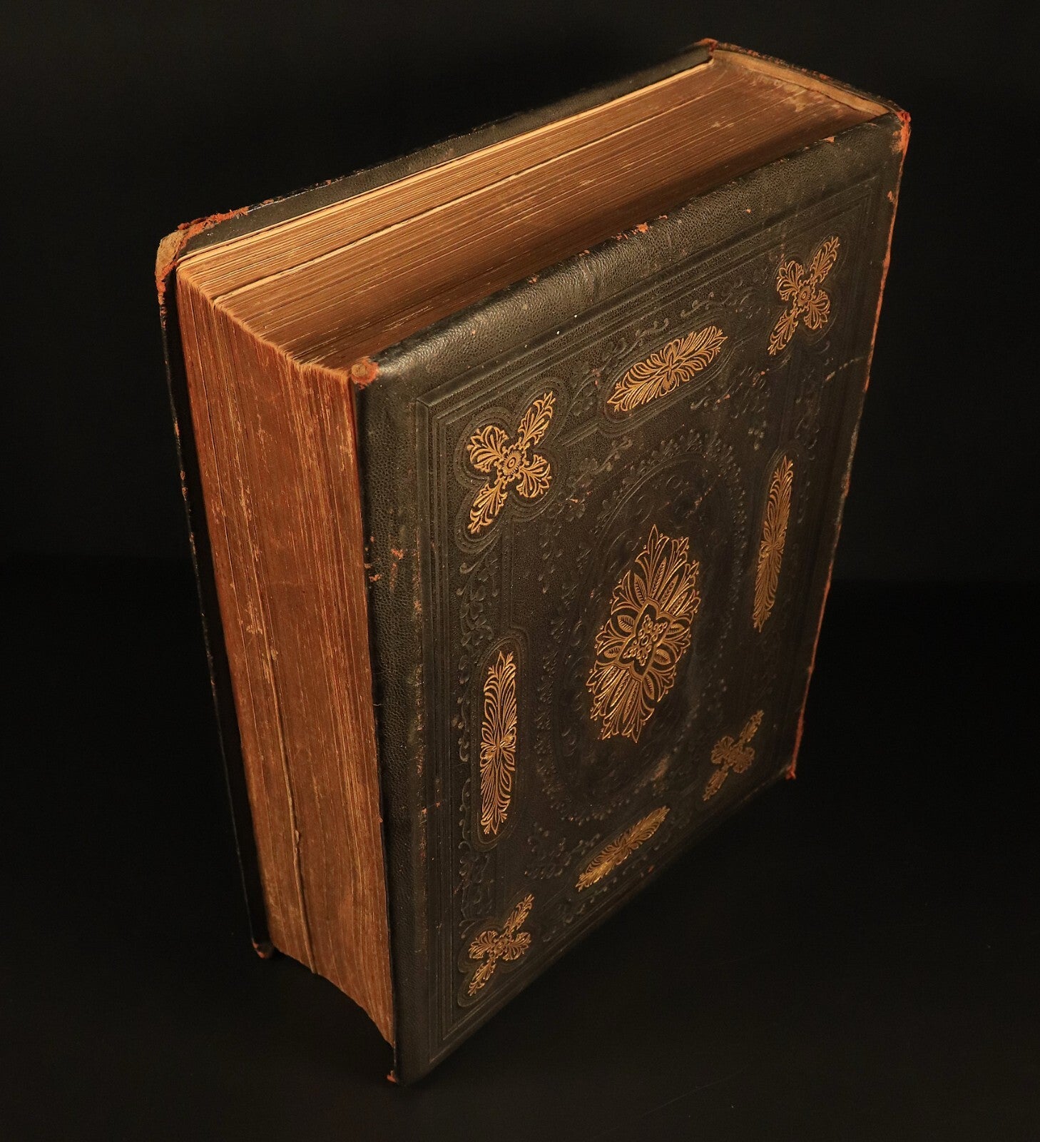 c1880 Self Interpreting Family Bible Rev John Brown Antiquarian Leather Bible