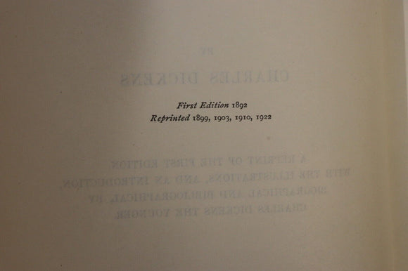 1922 Martin Chuzzlewit by Charles Dickens Antique Classic Literature Book 1