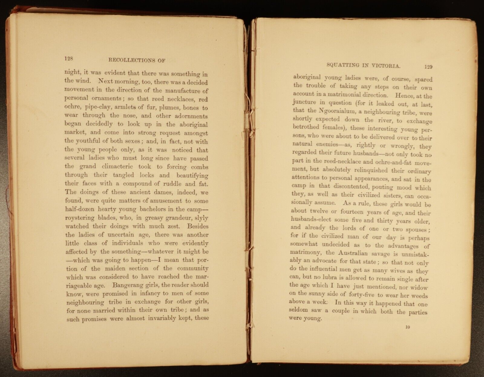 1883 Squatting In Victoria E.M. Curr Antiquarian Australian History Book 1st Ed