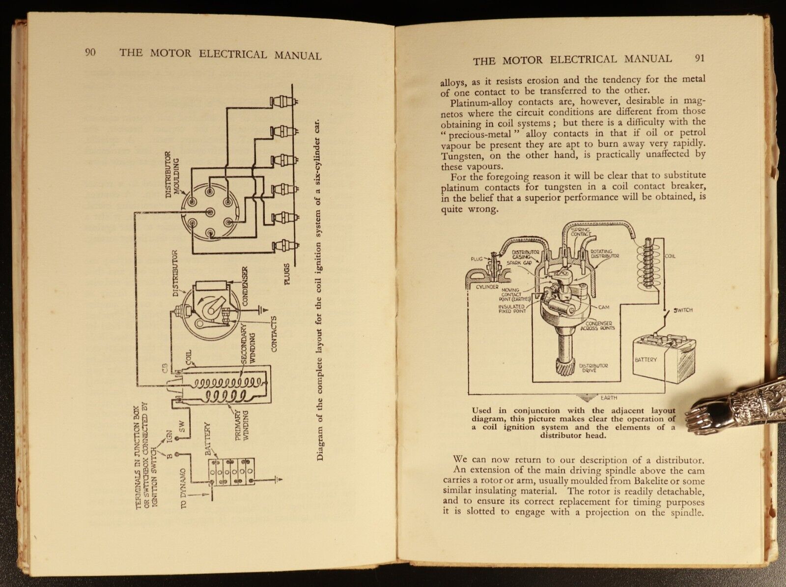 c1948 The Motor Electric Manual 10th Edition Antique Automotive Reference Book