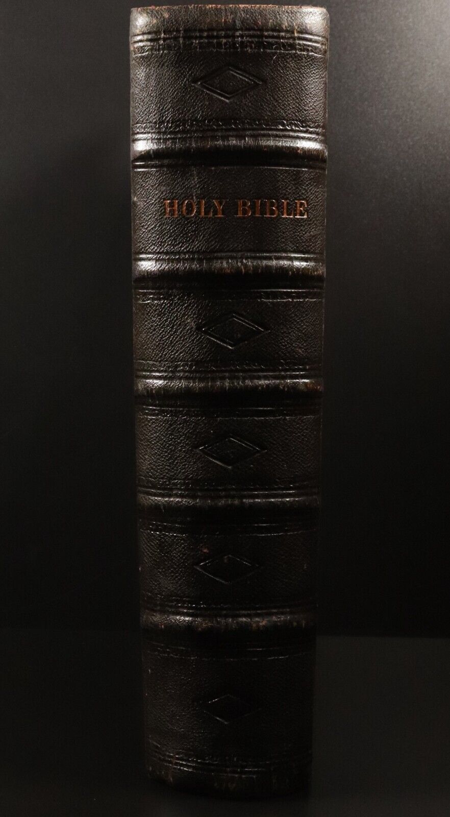 1861 The Holy Bible w/Commentaries Of Henry & Scott Antiquarian Bible Leather