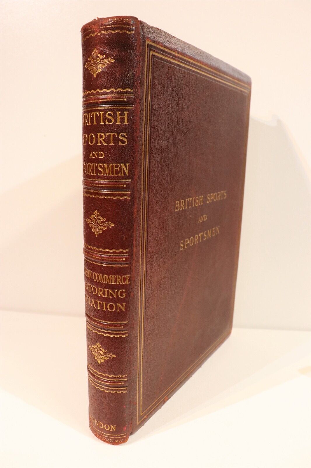 c1920 British Sports & Sportsmen - Modern Commerce Antique British History Book