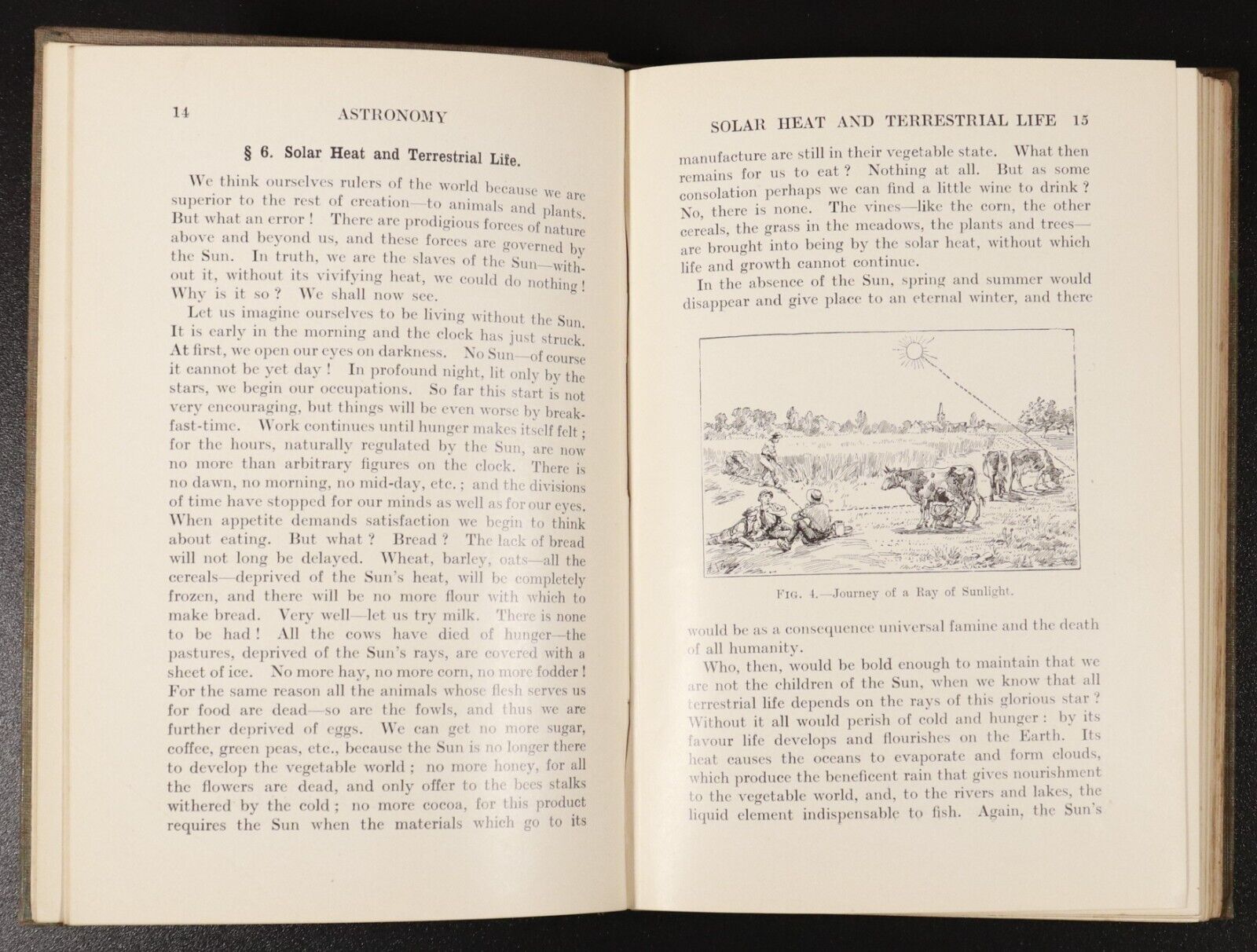 1914 Astronomy by Camille Flammarion Antique Astronomy Book Illustrated