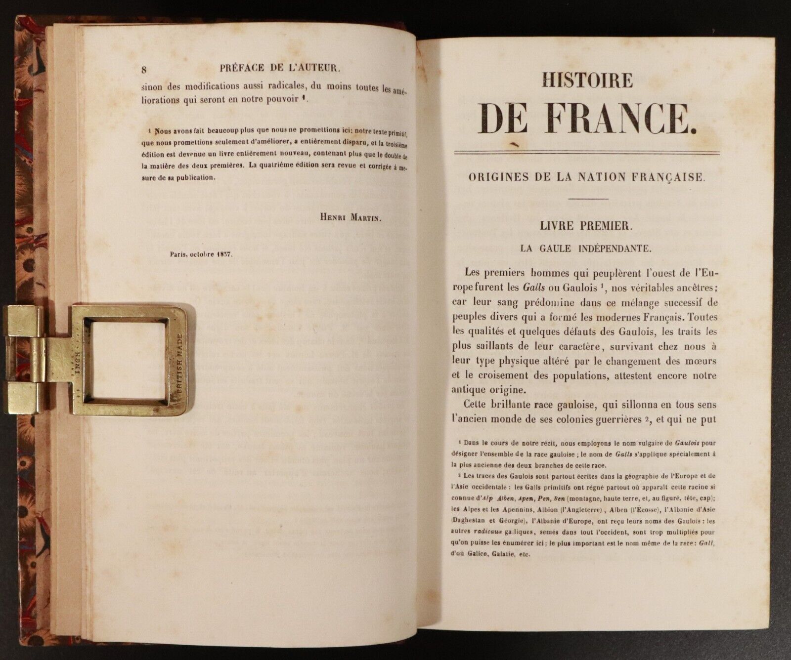 1844 19vol Histoire De France by M. Henri Martin Antiquarian History Books