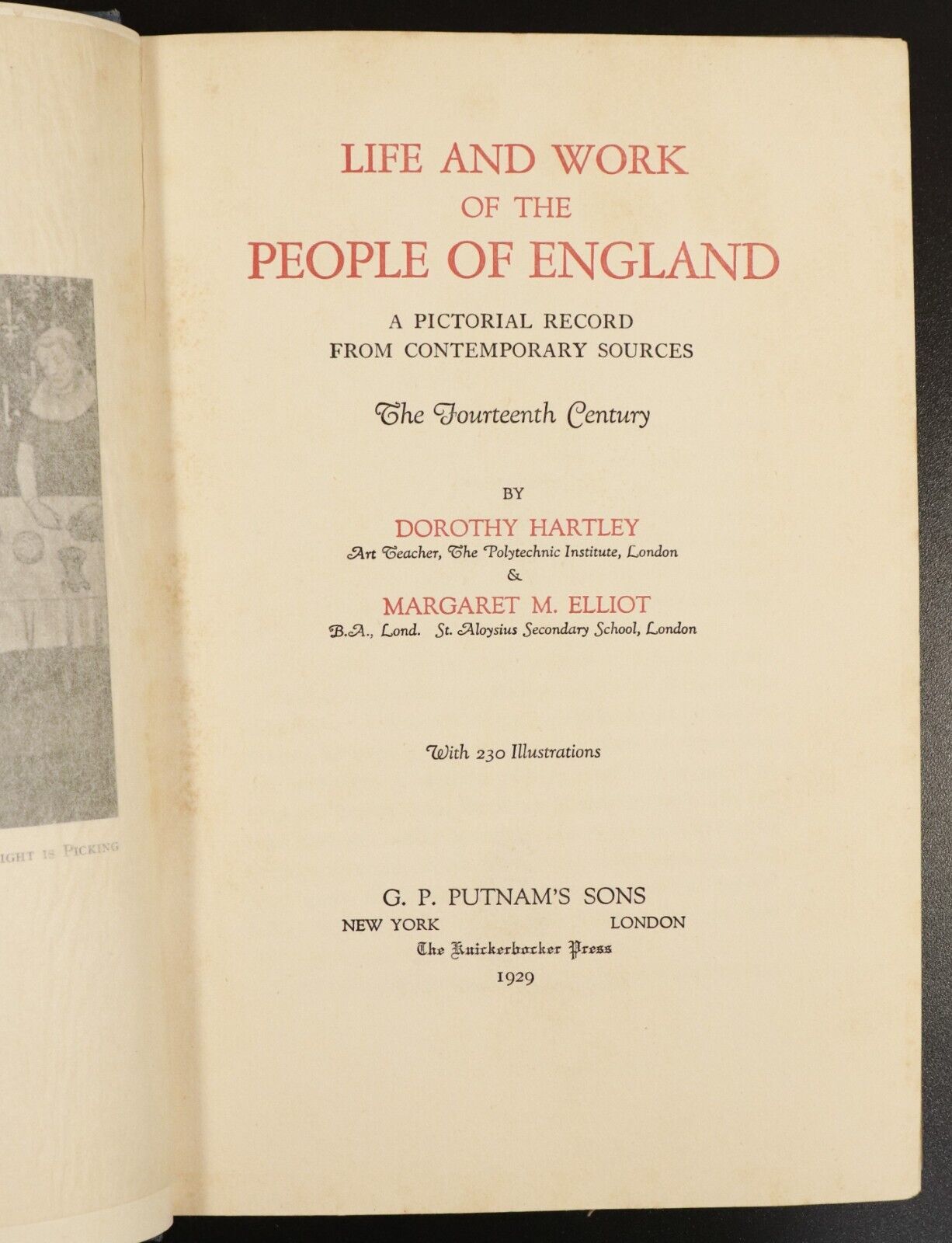 1926 2vol Life & Work Of The People Of England Antique British History Book