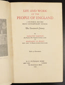 1926 2vol Life & Work Of The People Of England Antique British History Book-3