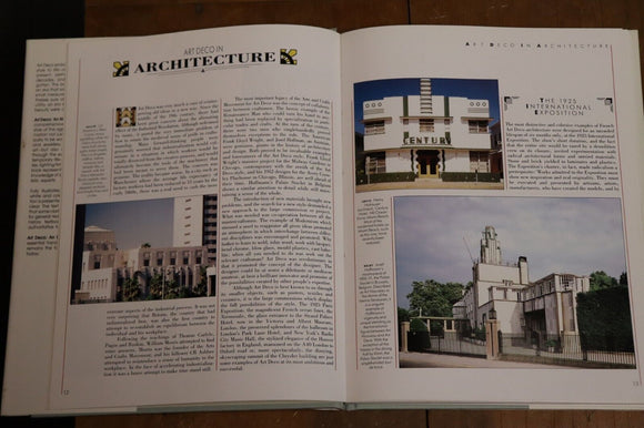 1990 Art Deco: An Illustrated Guide to the Decorative Style Reference Book