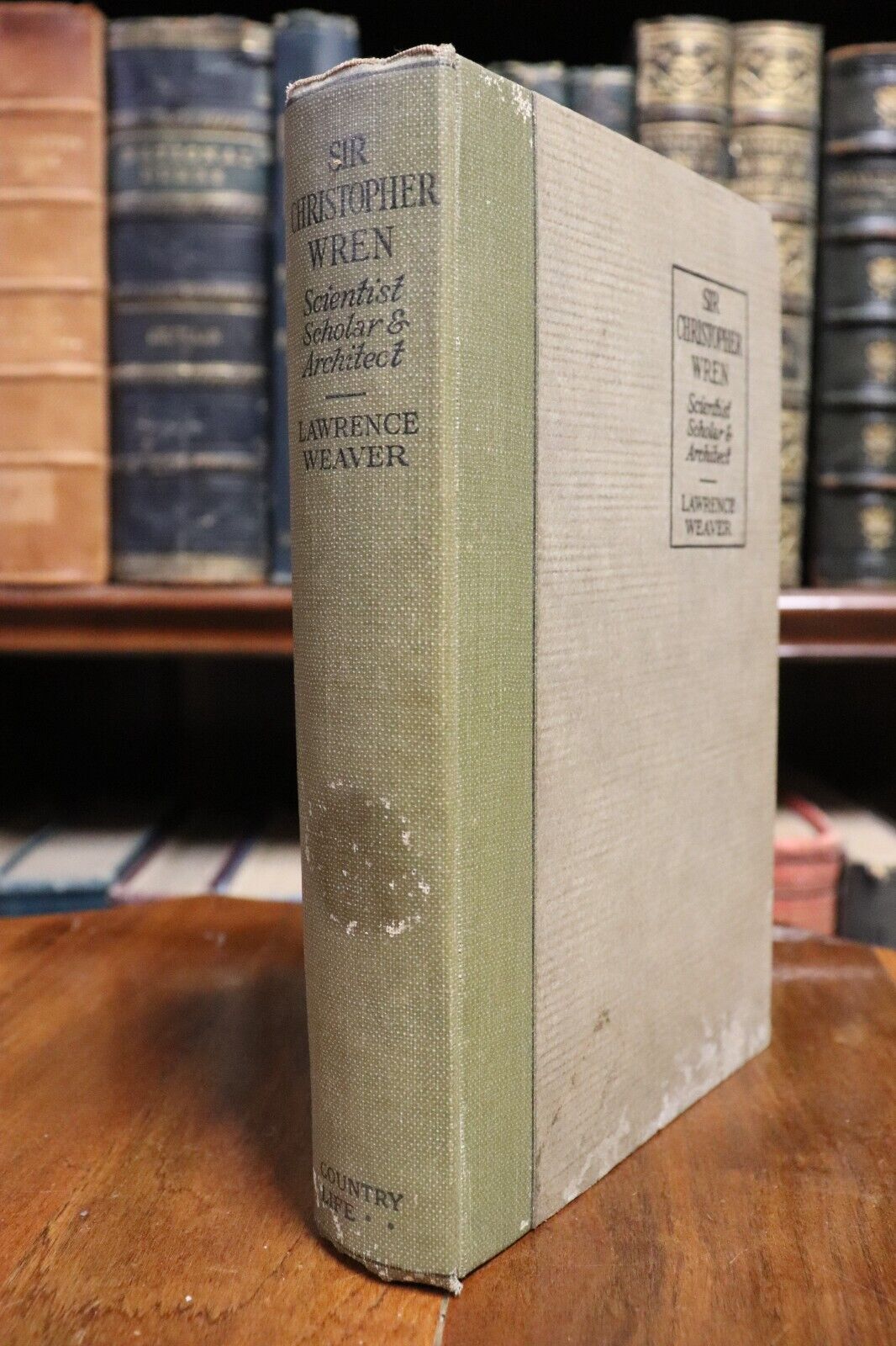 1923 Sir Christopher Wren: Scientist Scholar & Architect Antique Reference Book