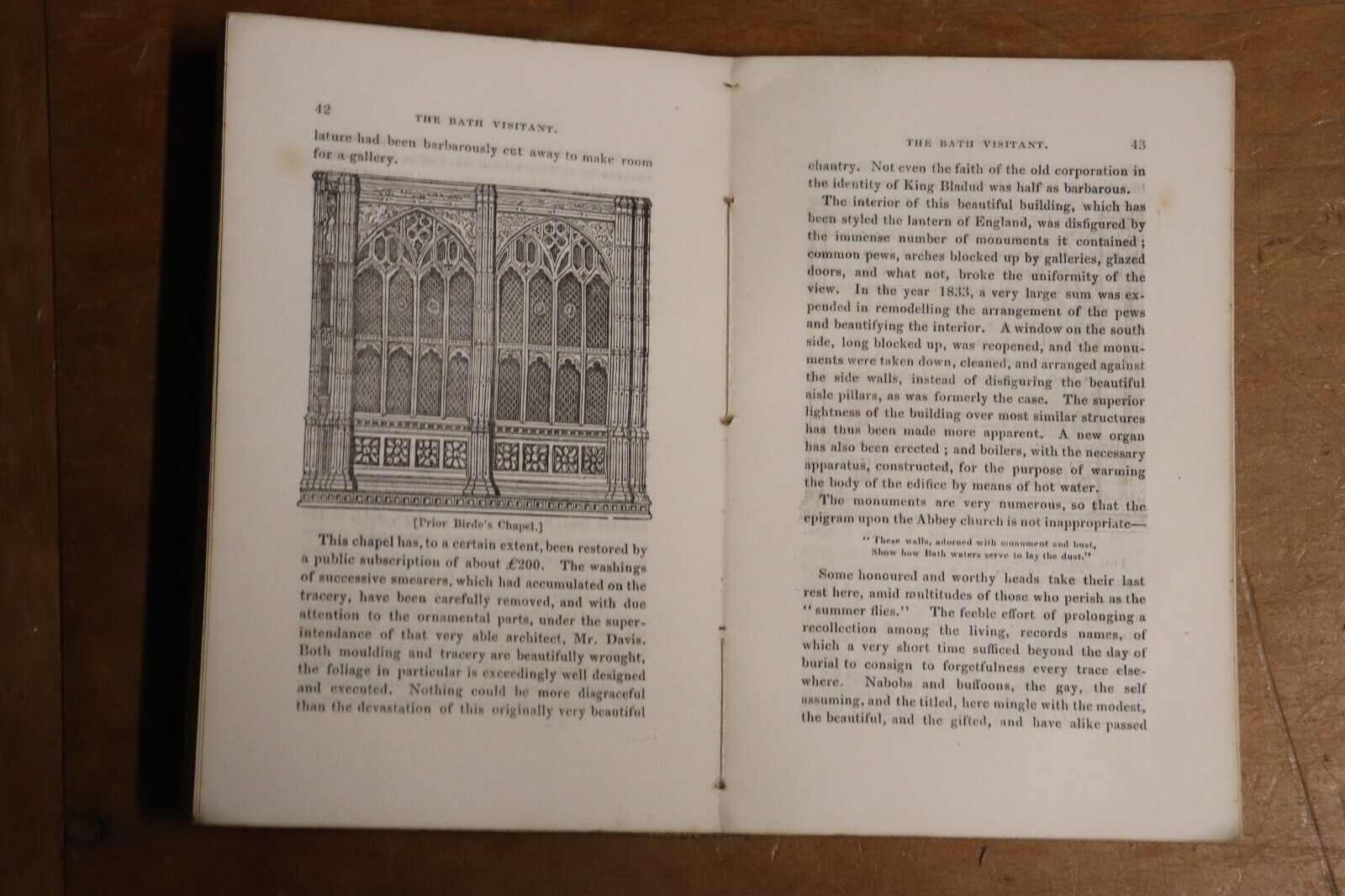 c1845 Gibbs's Illustrated Bath Visitant Rare British Travel Guide Book To Bath