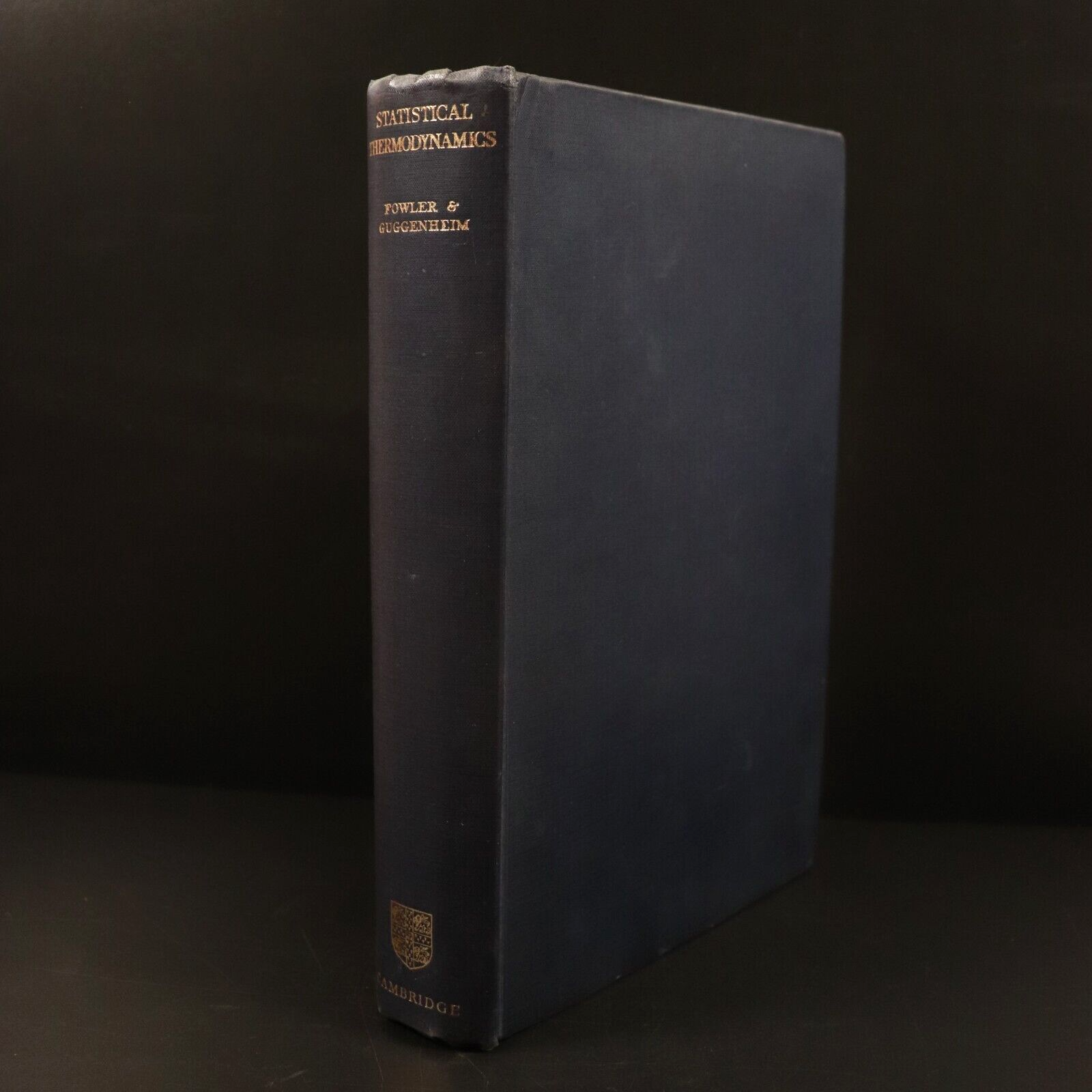 1952 Statistical Thermodynamics by Ralph Fowler Vintage Science Reference Book