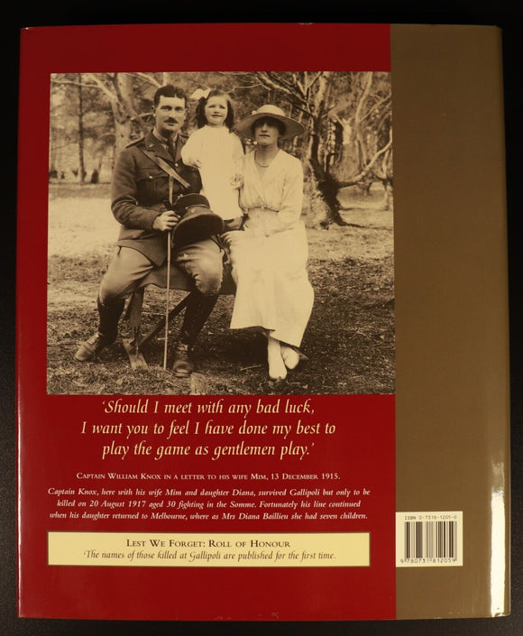 2003 Gallipoli Diaries Anzacs Own Story J. King Australian Military History Book