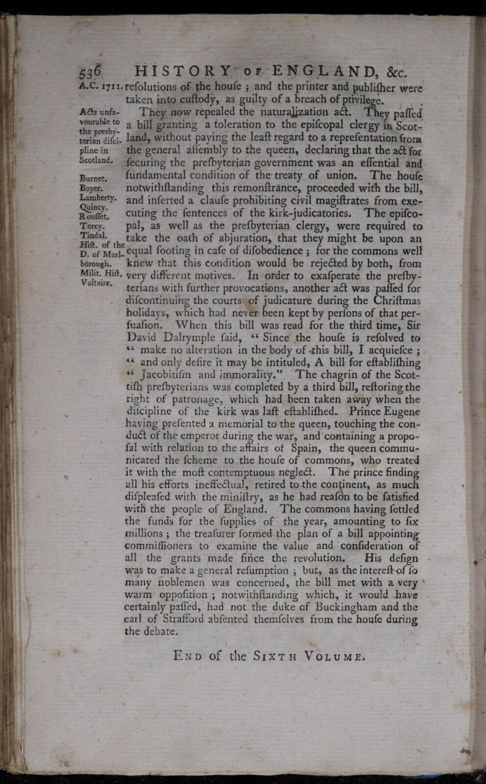 1758 7vol Complete History Of England by T. Smollett Antiquarian Book Set