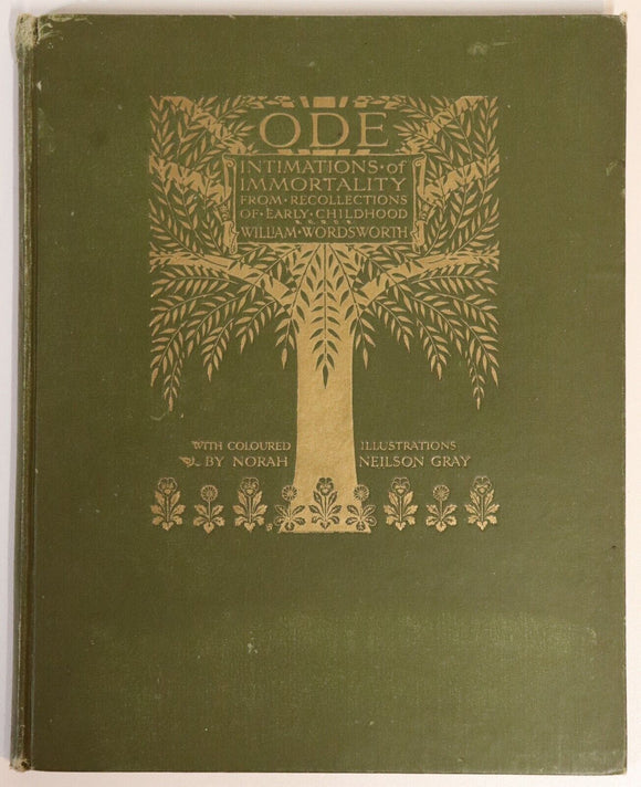 1913 Intimations Of Immortality by William Wordsworth Antique Poetry Book