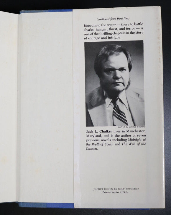 1981 The Devils Voyage by JL Chalker Vintage Military Fiction Book 1st Ed SIGNED