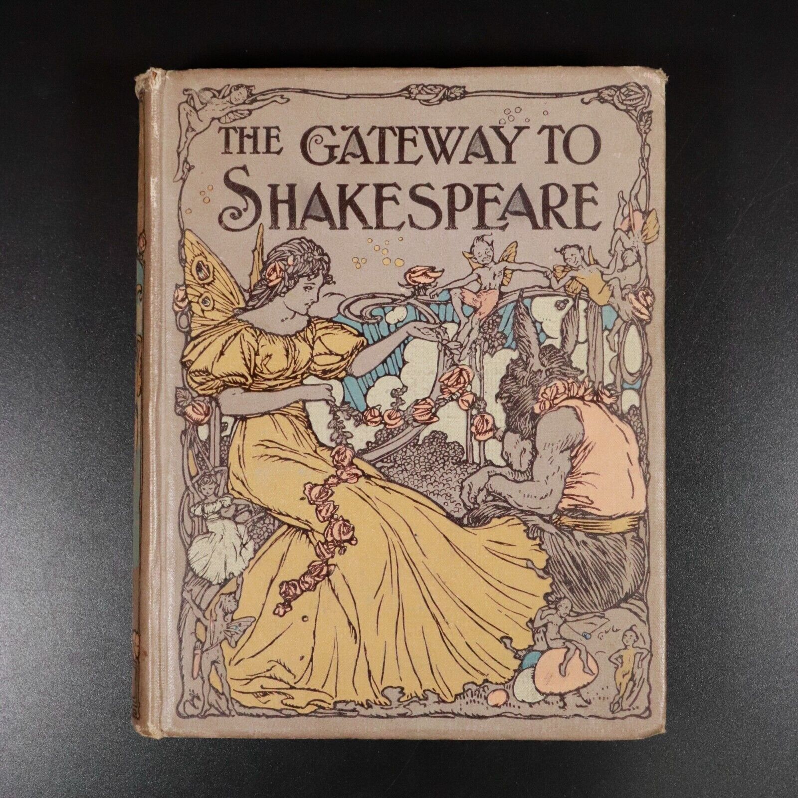 c1916 Gateway To Shakespeare For Children Antique Illustrated Literature Book