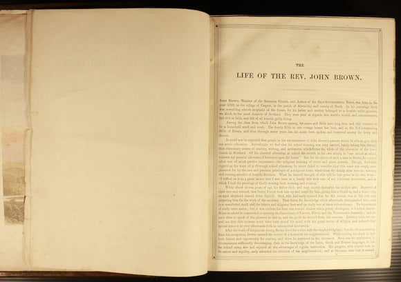 c1880 Brown's Self Interpreting Family Bible Large Antiquarian Illustrated Bible