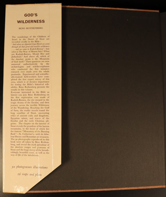 God's Wilderness Discoveries In Sinai 1965 Biblical History Book Israel