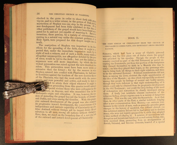 1851 History Of Christian Church Apostles by A. Neander Antique History Book