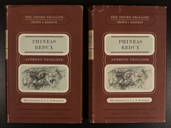 1951 2vol Phineas Redux by Anthony Trollope British Fiction Novel Book Set