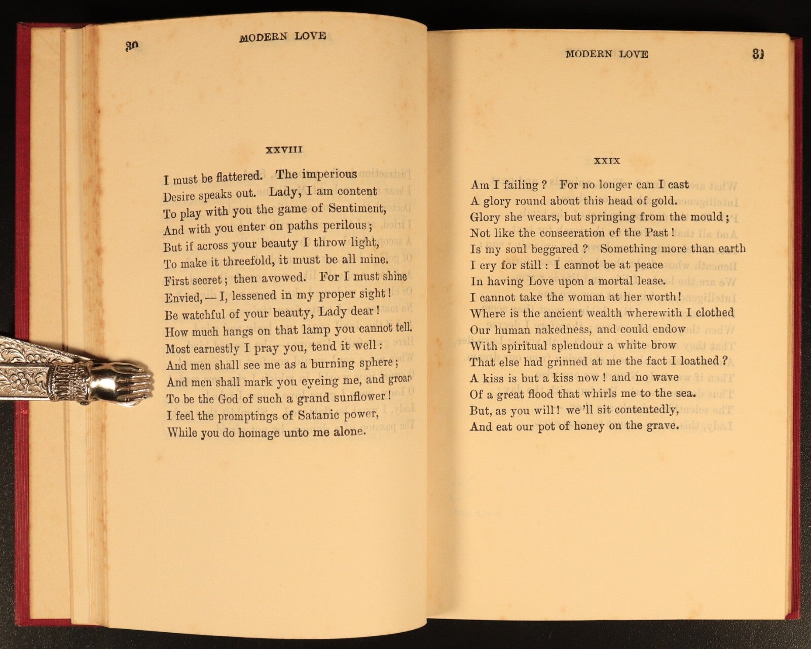 1909 Poems by George Meredith 2 Volume Antique British Poetry Book Set