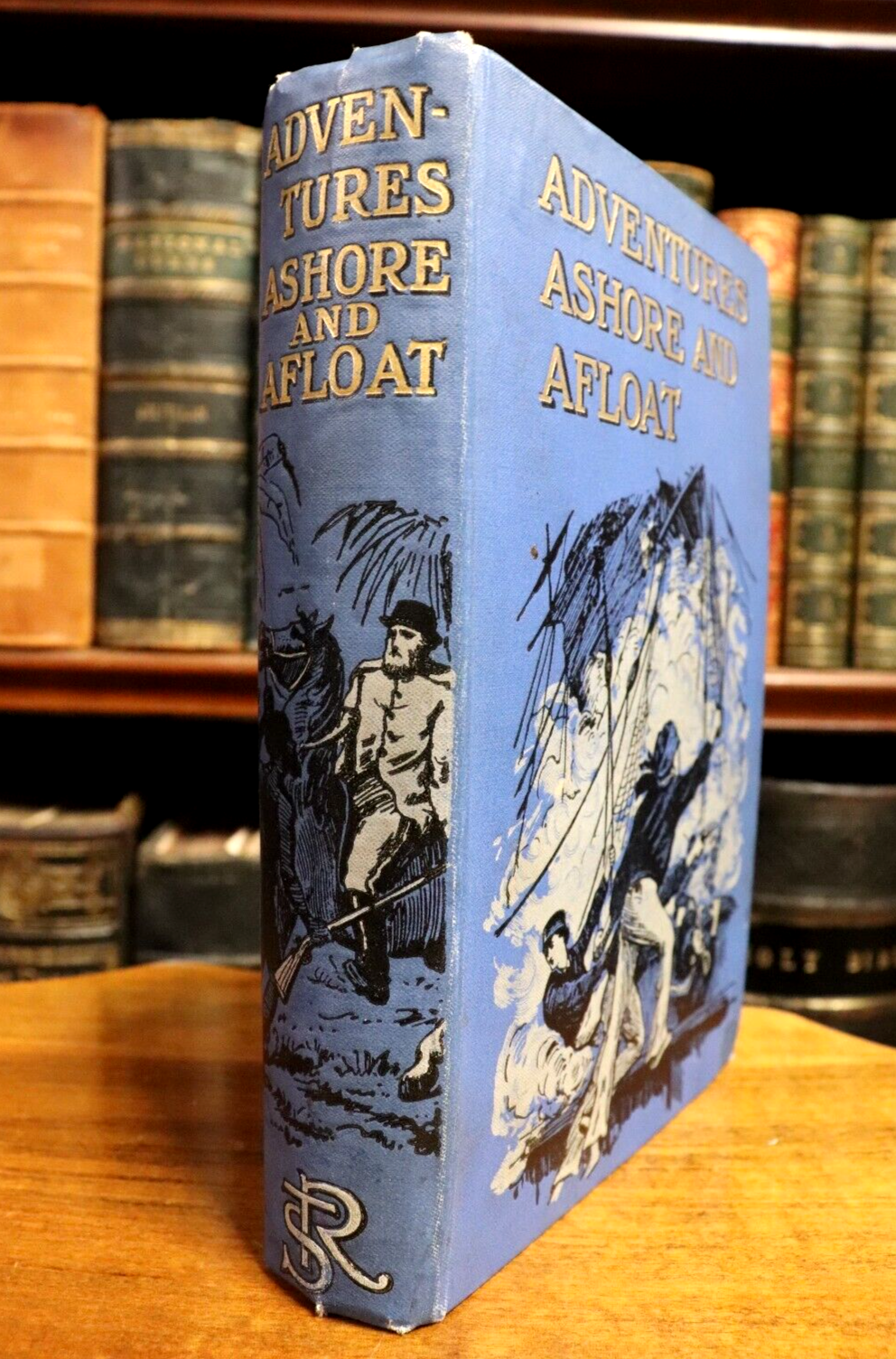 c1906 Adventures Ashore & Afloat Antique Childrens Adventure Story Book