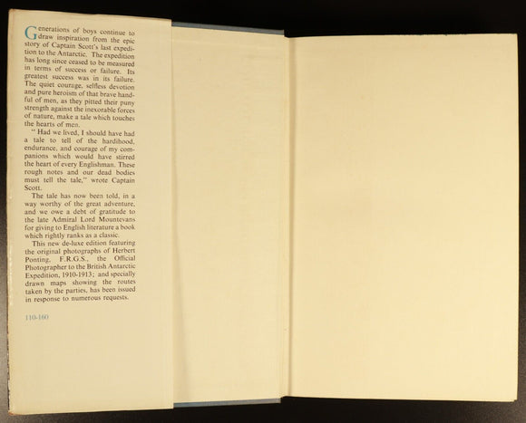 1961 South With Scott by Lord Mountevans Australian Antarctic Exploration Book