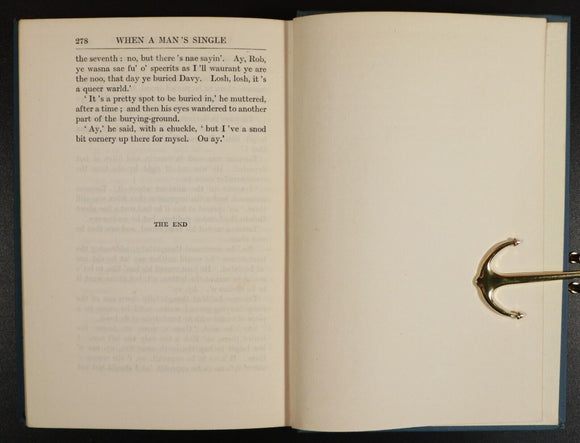 1924 When A Man's Single Literary Life J.M. Barrie Antique Scottish Fiction Book