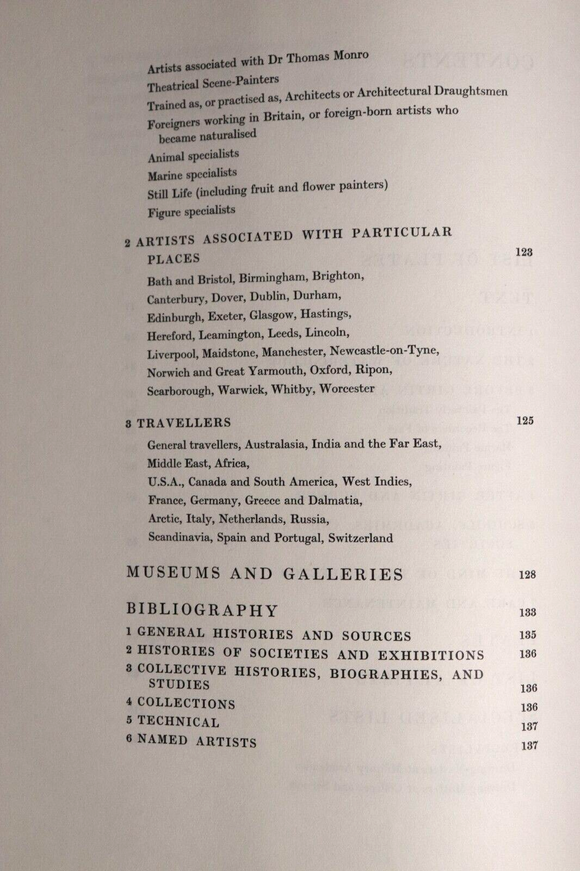 1971 Collecting English Watercolours by Derek Clifford Vintage British Art Book