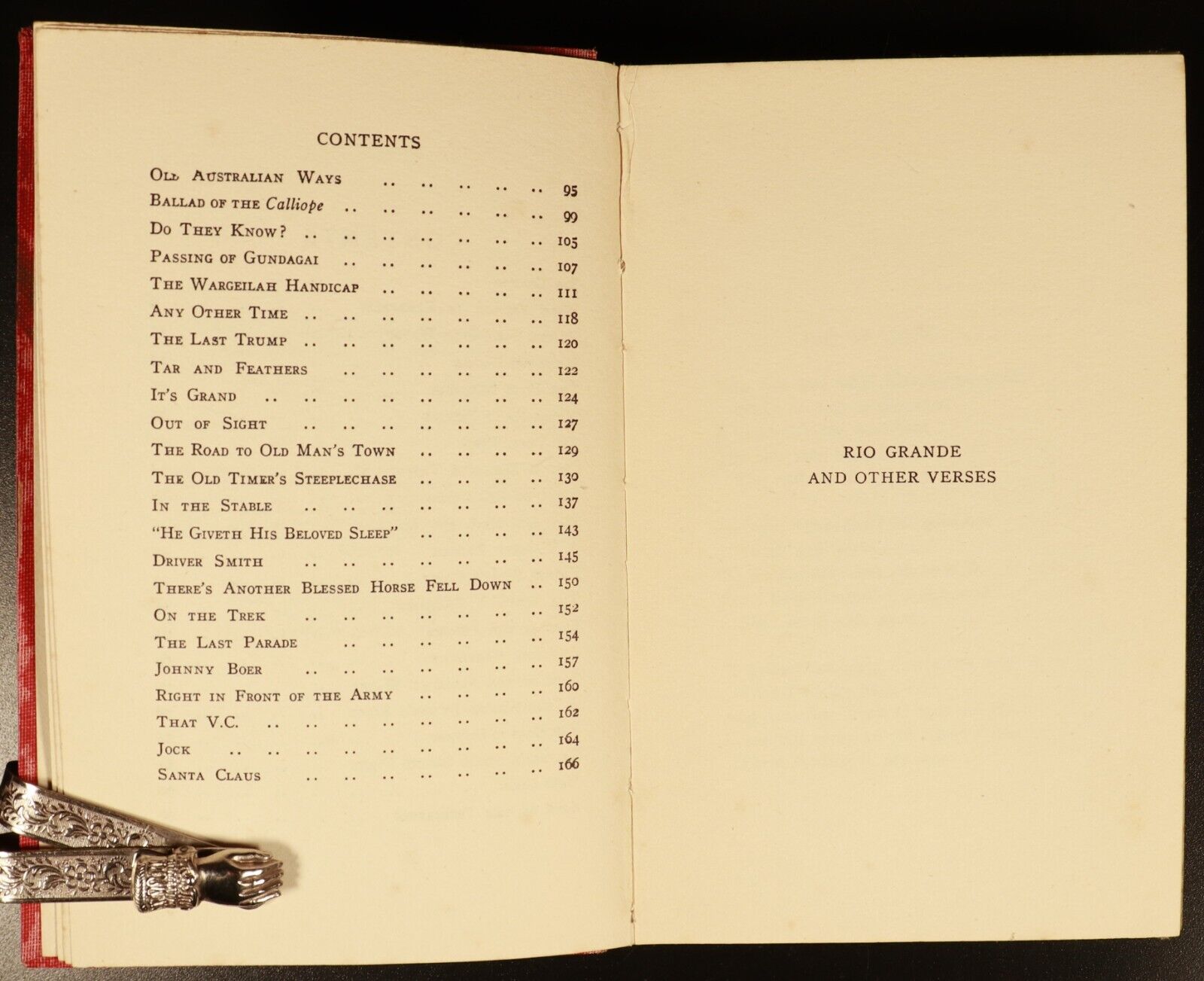 1928 Rio Grande & Other Verses by AB 'Banjo' Paterson Australian Fiction Book