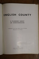 1946 English County Planning Survey Herfordshire Antique Post WW2 Architect Book-2